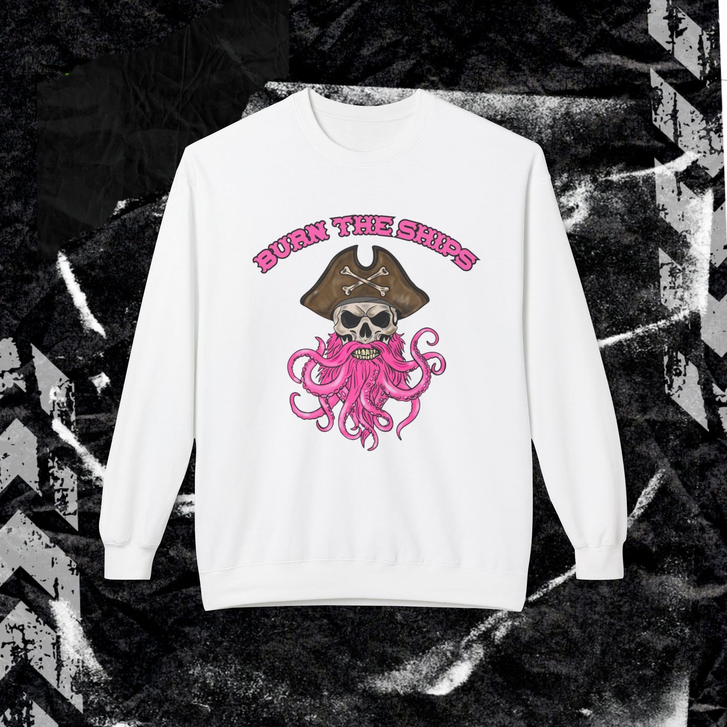 Burn The Ships - Unisex Midweight Softstyle Fleece Crewneck Sweatshirt