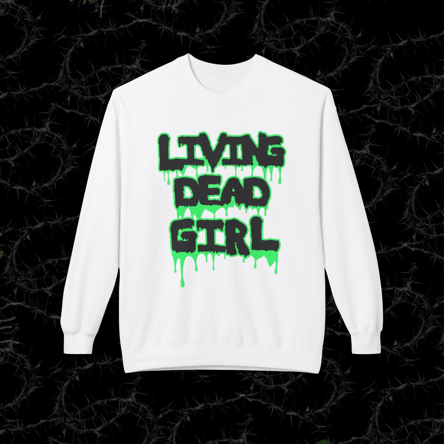 Living Dead Girl - Unisex Midweight Softstyle Fleece Crewneck Sweatshirt